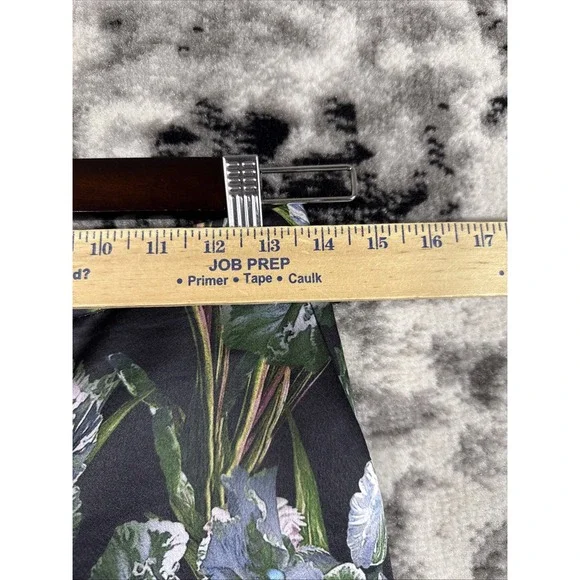 Asos‎ Pants Womens Size 4 Floral Straight Leg Polyester Hippie Career Flower - Picture 5 of 13